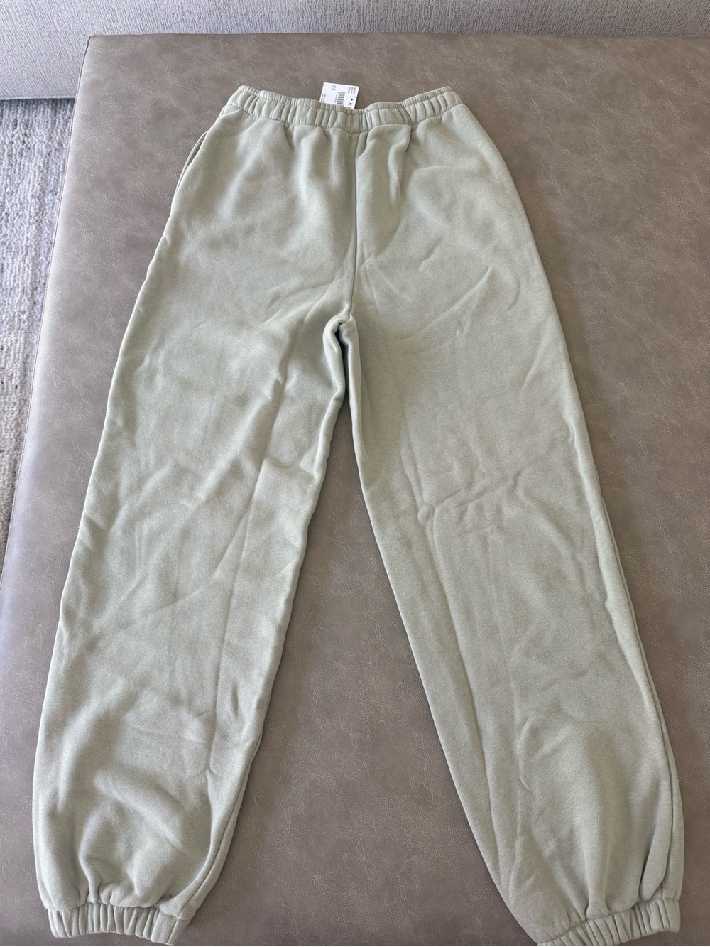 American Eagle Outfitters Light Olive Green Kids Fleece Joggers
